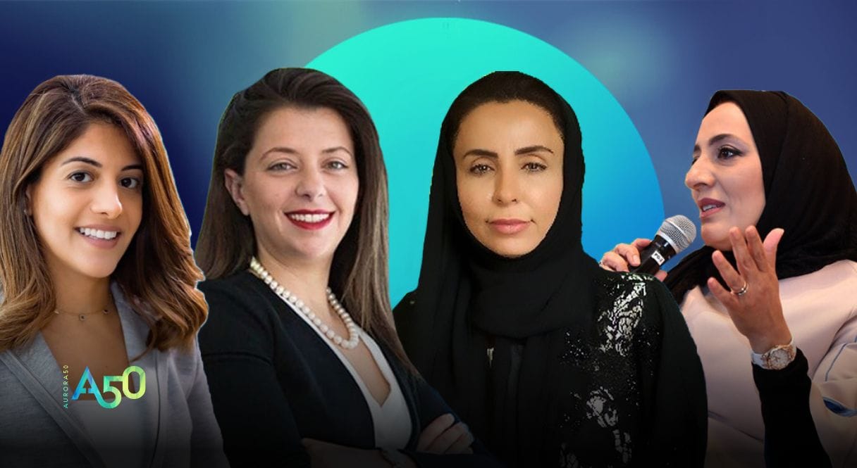 Gulf women board directors Sara Nooruddin, Natasha Hannoun, Meitha Al Hashemi and Amani Bouresli