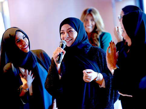 NOORA workshop - Emirati woman speaking